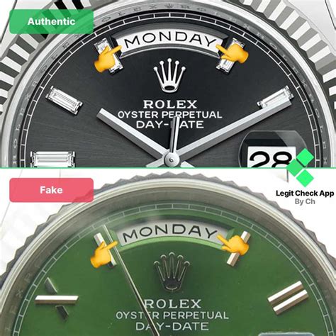 rolex date original vs fake|best rolex day date homage.